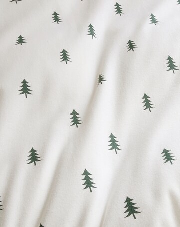 Festive Trees Brushed Cotton Duvet Cover Set