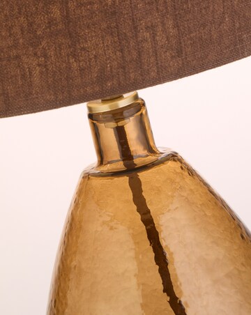 Mavelle Brown Textured Glass Table Lamp