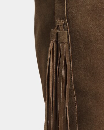 Abby Suede Tassle Knee High Boots - Wide Fit (E) & Curvy Calf