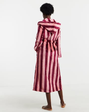 Pretty Secrets Supersoft Stripe Maxi Dressing Gown