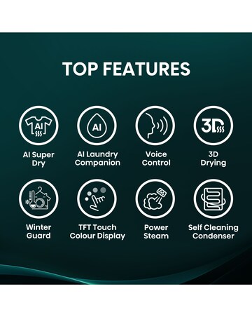 Hisense 7i 10kg Heat Pump Dryer Black