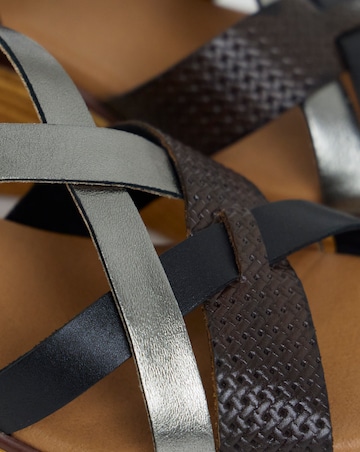 Magnolia Multi Strap Wedge Sandals - Wide Fit (E)
