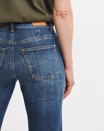 Mid Blue Authentic Straight Leg Jeans