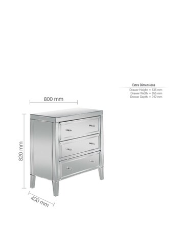 Valencia 3 Drawer Chest