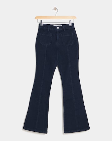 Indigo Pocket Front Bootcut Jeans