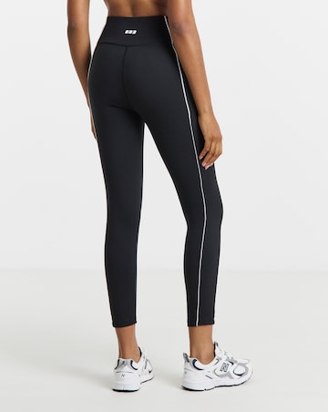 Simply Be SB3 Black & White Active Piping Leggings