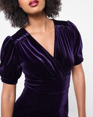 Joe Browns Gabriella Velour Wrap Front Jumpsuit Petite