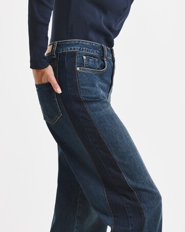 Authentic Side Stripe Wide Leg Jeans