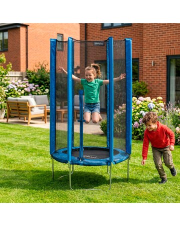 Plum 4ft Junior Springsafe Trampoline & Enclosure - Blue