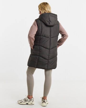 Mocha Longline Padded Gilet