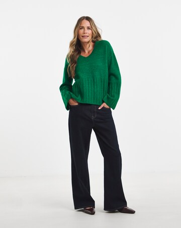 Sponge V Neck Jumper