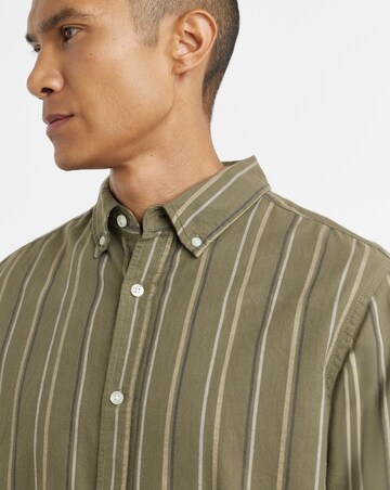Long Sleeve Stripe Oxford Shirt Long
