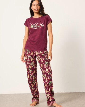 FatFace V&A Fairytale Graphic Pyjama Top