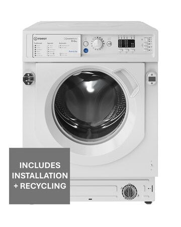 Indesit BIWDIL861485UK Integrated 8kg/6kg Washer Dryer + Installation