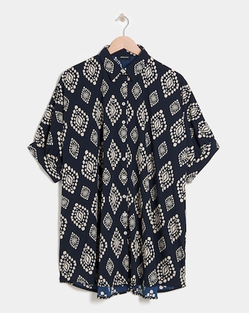 Printed Oversized Blouse