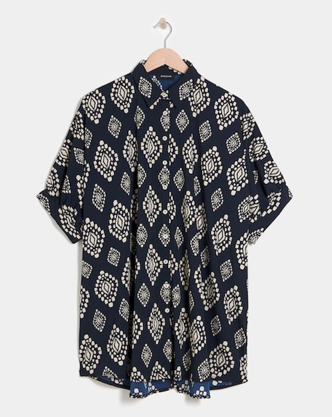 Printed Oversized Blouse