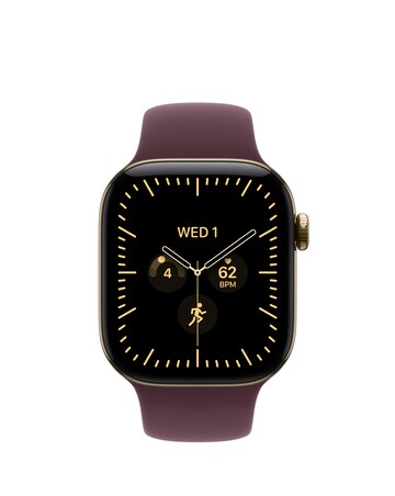 Apple Watch Series 12 GPS + Cellular 42mm - Gold Titanium/Burgundy Sport - M/L