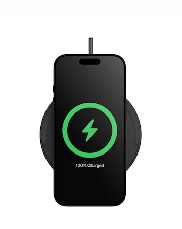 Belkin BoostCharge 15W Qi Wireless Charging Pad with USB-C Cable & Adapter