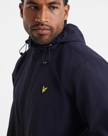 Lyle & Scott Colourblock Hooded Jacket - Navy