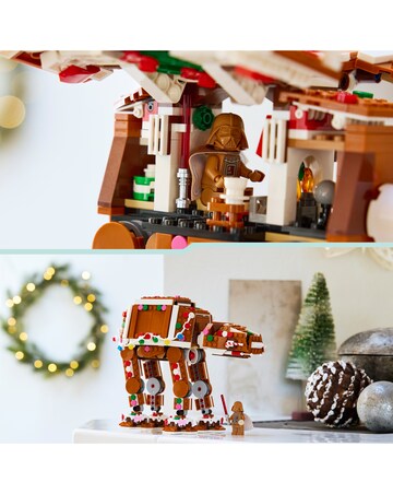 LEGO Gingerbread AT AT with minifigure