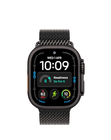 Apple Watch Ultra 4 GPS + Cellular 49mm - Black Titanium/Black Milanese Loop - L