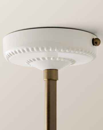 ValueLights Burford Ceramic Ribbed 3 Drop Diner Bar Ceiling Light