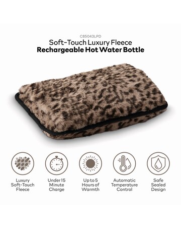 Carmen Spa Rechargeable Hot Water - Leopard