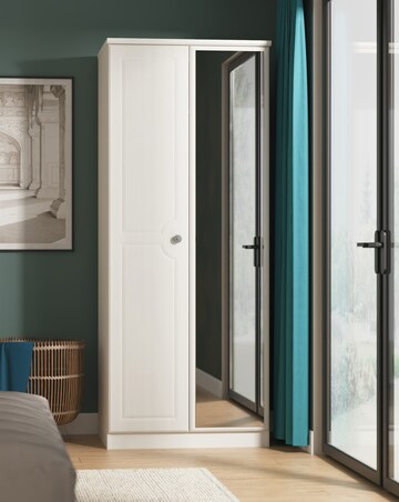 Peregrine Ready Assembled 2 Door Mirrored Wardrobe - Kids