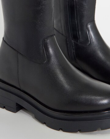 Dulcie Chunky Stretch Knee High Boots - Wide Fit (E) & Standard Calf