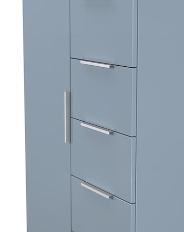 Humber Ready Assembled 1 Door 5 Drawer Kids Wardrobe - Kids