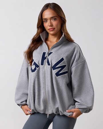 Gym King Aura Bubble Hem Full Zip Funnel Jacket