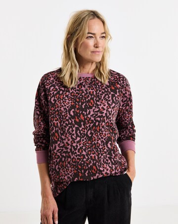 Animal Print Classic Longline Sweatshirt