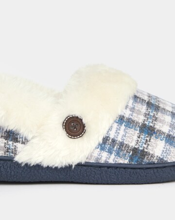 Cushion Walk Checkered Cost Full Slippers - Wide Fit (E)