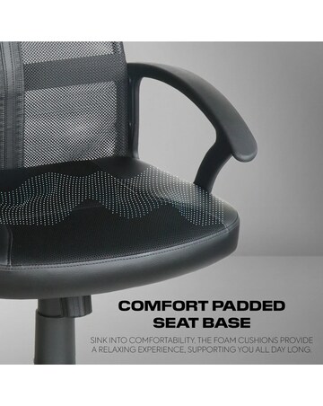 X Rocker Vanguard Office Mesh Gaming Chair - Black