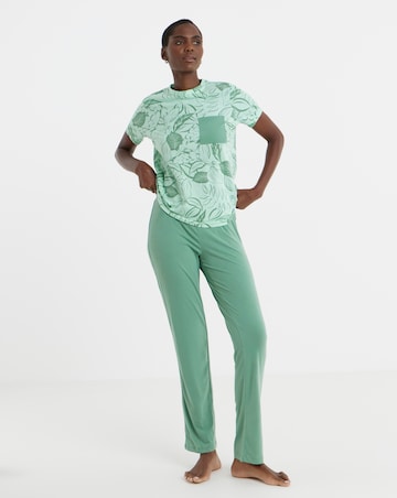 Value Pyjama Set Leaf Print