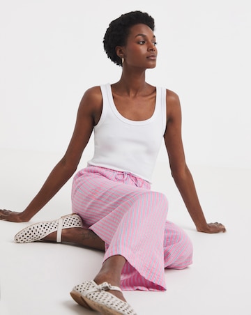 Stripe Wide Leg Trouser