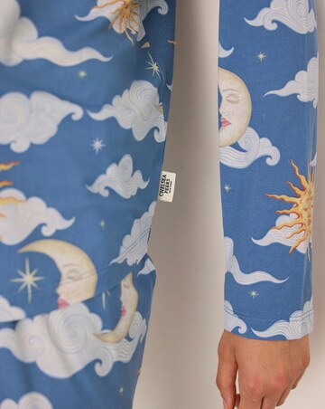 Chelsea Peers Classic Long Sleeve Crew Neck Clouds Pyjama Set