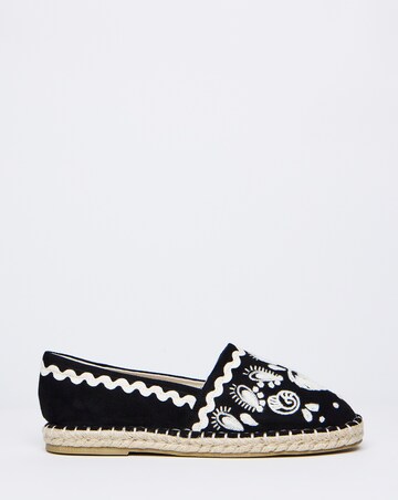 Simply Be Jenner Embroidered Espadrille Shoes - Extra Wide Fit (EEE)