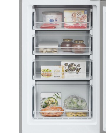 Hoover HOCT3L517ESK-1 175cm Low Frost Fridge Freezer Silver + Install