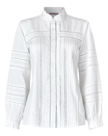 Joe Browns Florence Frill Collared Blouse With Balloon Sleeve