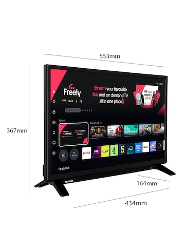 Toshiba 24WV2553DB 24in HD TV with Freely