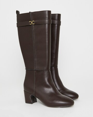 Wendy Knee High Block Heel Boots - Extra Wide Fit (EEE) & Super Curvy Calf