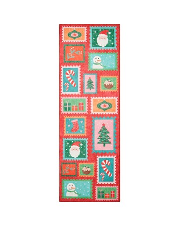 Christmas Stamps Washable Runner