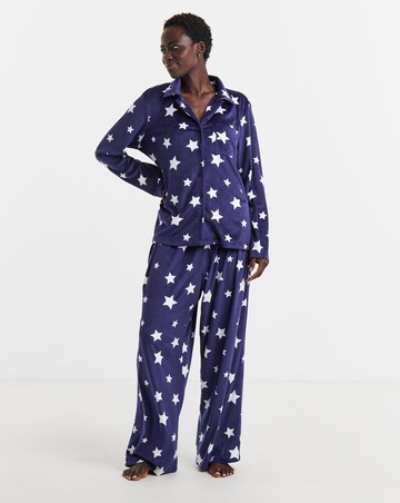 Pretty Secrets Fleece Pyjama Set Star Print