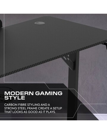 X Rocker Vortex 110cm Gaming Desk with Pegboard - Black