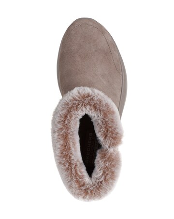 Skechers Taupe On The Go Encore Snow Capped Boots - Wide Fit (E)