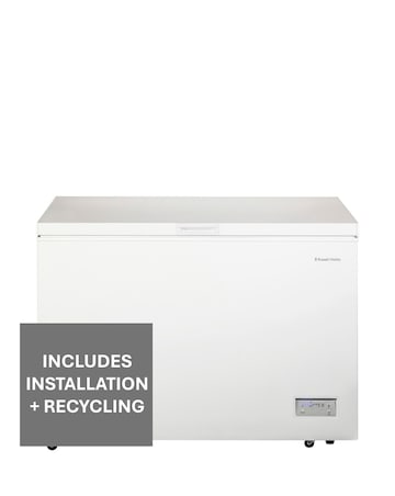 Russell Hobbs RH300CF201W 300L Chest Freezer White + Install