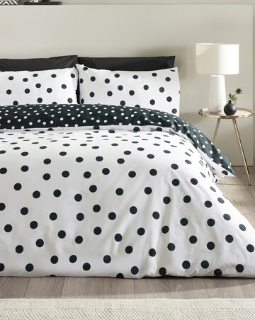 Catherine Lansfield Polka Dot Duvet Cover Set