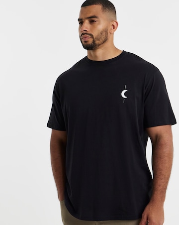 Jack & Jones Astro Back Graphic T-Shirt - Black