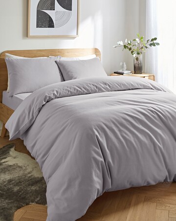 Pure Cotton Cosy Brushed Duvet Cover Set